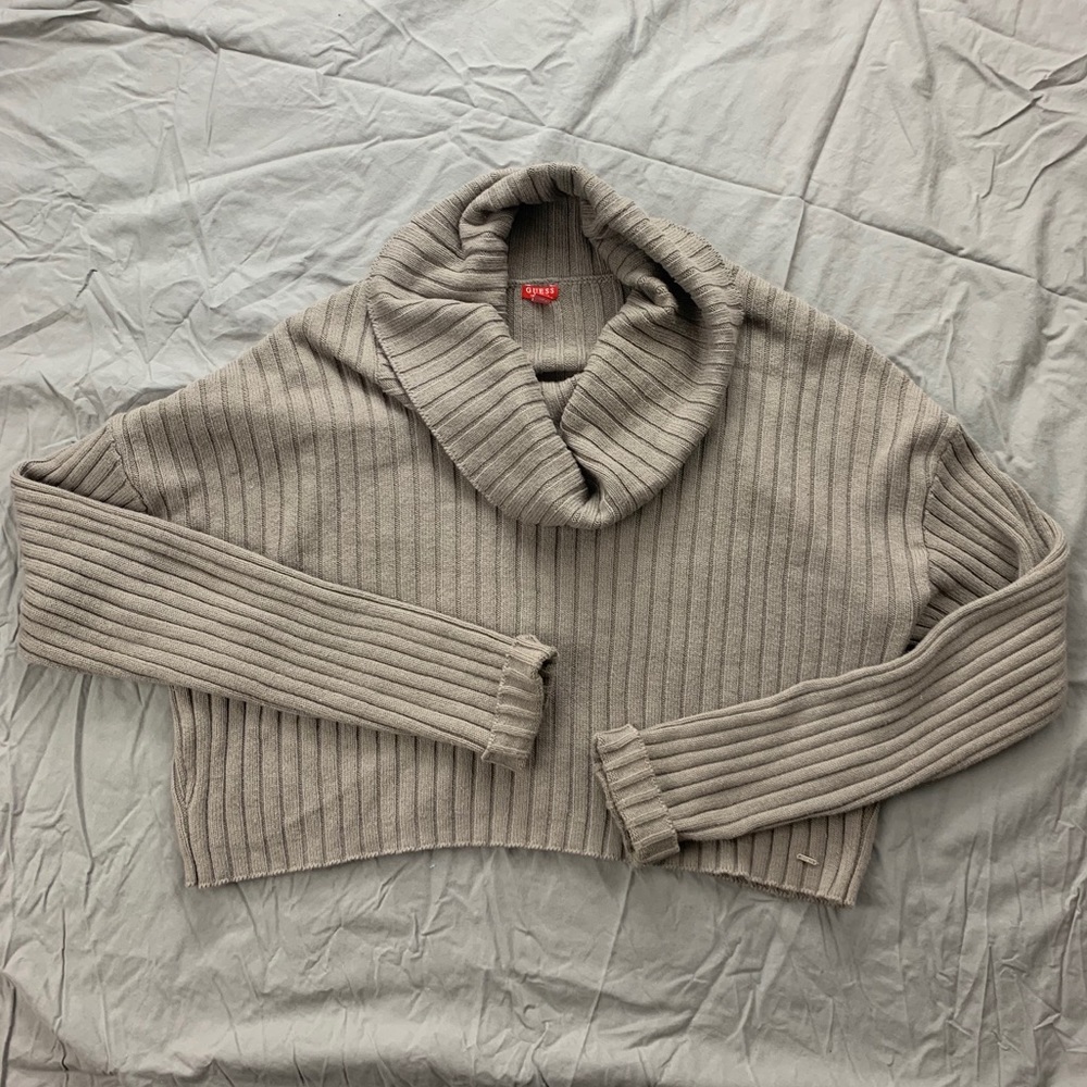 GUESS tan turtleneck (cropped)